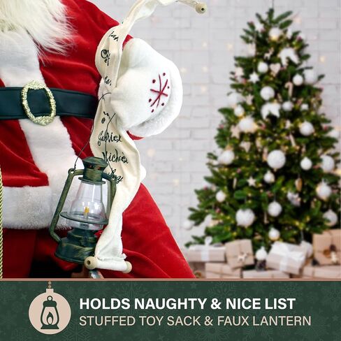 Fraser Hill Farm 48-in. Santa Claus in The Chimney in Saudi Arabia