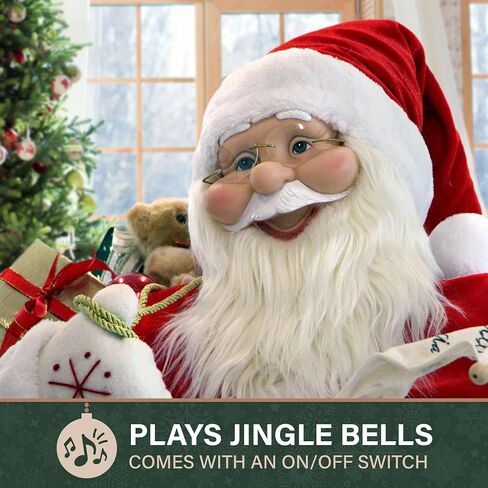 Fraser Hill Farm 48-in. Santa Claus in The Chimney in Saudi Arabia