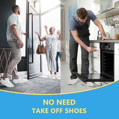 200 حزمة من أغطية الأحذية Squish، للاستعمال مرة واحدة، غير قابلة للانزلاق، أغطية أحذية من القماش الأسود غير المنسوج للداخل، قابلة للتنفس، مقاومة للانزلاق، غطاء متين للأحذية والأحذية، أغطية حماية تناسب معظم الأحذية تقريبًا in Kuwait