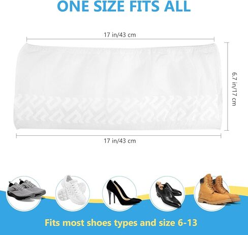 200 حزمة من أغطية الأحذية Squish، للاستعمال مرة واحدة، غير قابلة للانزلاق، أغطية أحذية من القماش الأسود غير المنسوج للداخل، قابلة للتنفس، مقاومة للانزلاق، غطاء متين للأحذية والأحذية، أغطية حماية تناسب معظم الأحذية تقريبًا in Kuwait