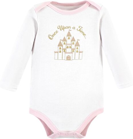بدلة للجسم من القطن بأكمام طويلة للجنسين من Hudson Baby، 5 قطع من إكليل الزهور المريمية، 3-6 أشهر in Kuwait