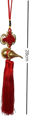 feng Shui Gourd, Household Pendant，Car Charm Rear View Mirror Pendant, Red and Gold in Kuwait