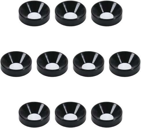 Aicosineg Flat Washers,10Pcs Countersunk Washers M5 Metal Aluminum Alloy Countersunk Washer Flat Head Washer Gasket Fastener for Screw Bolt Black 0.47x0.20x0.13inch (ODxIDxT) in Kuwait