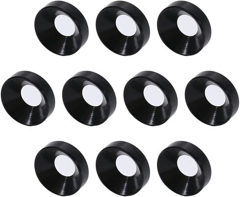 Aicosineg Flat Washers,10Pcs Countersunk Washers M5 Metal Aluminum Alloy Countersunk Washer Flat Head Washer Gasket Fastener for Screw Bolt Black 0.47x0.20x0.13inch (ODxIDxT) in Kuwait