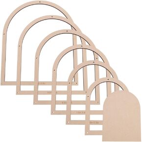 FINGERINSPIRE 7 Pcs Stained Glass Oval Layout Frame 6 Size Handcrafted Colored Glass Frame Creative Art Glass Fixed Frame Oval Shaped Staine Glass Cutting Auxiliary Tools Glass DIY Craft Projects