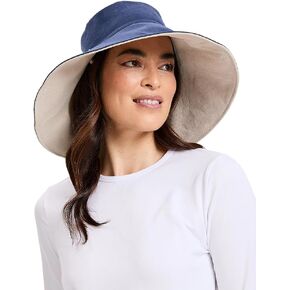 Solbari Ultra Wide Cotton Linen Hat UPF50+ Uv Protection, Sun Protective Hat LIGHT NATURAL