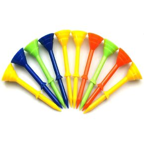 30pcs/bag Big Cup Plastic Golf Tees Double Layer Premium Golf Tees,Excellent Durability and Stability & Reduce Friction and Side Spin,Assorted Colors,3 1/4 Inch(83mm) Tees