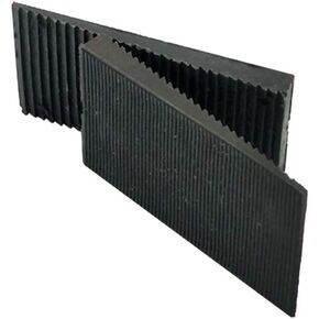 57mm x 32mm Window Glazing Glass Packers Spacers, Floor Glass Shim Trapezoidal Glass Gasket Spacers and Leveling Flooring Packers, Thickness from 1mm to 6mm, Black (Pack of 50)