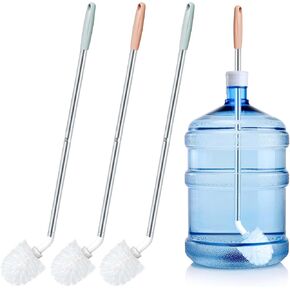 3 Packs 26" Rounded Extra Long Bottle Brush, 3&5 Gallon Water Bottle Cleaning Brush, Nylon Stiff Bristle Water Jug Brush Cleaner