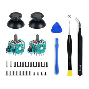COMZPLIFE 2pcs Analog 3D Joysticks Replacement for PS5 Controller, Joysticks Part with Repair Screwdriver Kit for Playstation 5 DualSense Controller