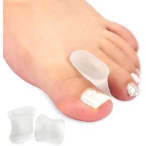 Silicone Toe Separator, Bunion Corrector for Women and Men, 12-Pack Toe Spacers for Correcting Overlapping Toe, Hammer Toe, Relieve Toe Pain from Bunions