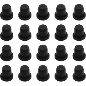 T Shaped Silicone Plug，Elastic Silicone Waterproof Plug Solid Rubber Stopper Hole Plugs Buckle Rubber Plug,101.5mm Diameter Black,Pack of 2