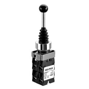 Monolever Joystick Switch, XD2-PA24, SPST, 4NO, 4 Direction Momentary Type, Ui AC660V, Ith 10A