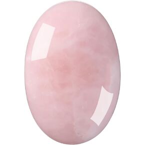 MANIFO 2.4Inch Large Amethyst Crystal Worry Stone Reiki Healing Crystals Polished Palm Gemstone Thumb Pocket Stone for Massage Stress Relief Meditation Balancing