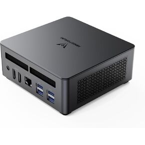 MINISFORUM UM773 Lite Mini PC AMD Ryzen 7 7735HS(8C/16T, up to 4.75GHz) Barebone Small PC without RAM/SSD/OS, 2xHDMI(4K), 1xUSB4(8K) Output, Radeon 680M Graphics 2.5G LAN Small Desktop Computer