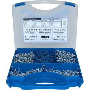 طقم براغي بفتحة الجيب Sk03 من شركة Kreg Enterprises Inc، 675 قطعة in Kuwait