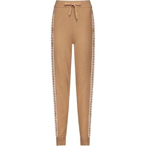 Minnie Rose Womens Cotton Cashmere Embroidered Pants