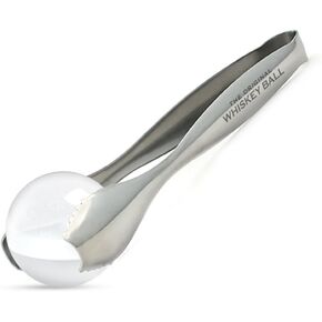 Ice Tongs For Jumbo Ice Balls and King Cubes - 18/8 Stainless Steel IceTongs for Jumbo Ice Balls and Cubes - Ideal Serving Tongs ensure a Secure Ice Grip - 7 inch Kitchen Tongs for Ice Ball