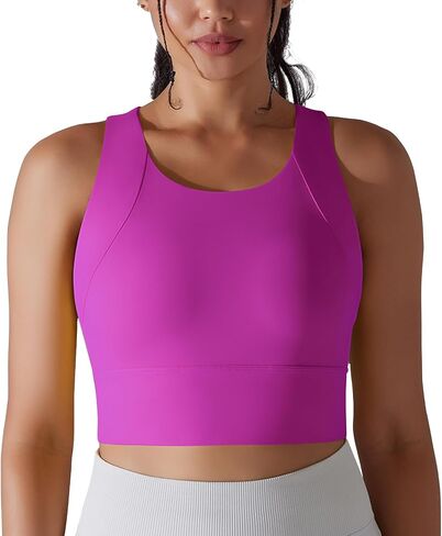 JBT Sports Bras for Women Padded High Support Longline Seamless Workout Tank Top Yoga Bra Workout Exercise Sport Bra in Saudi Arabia