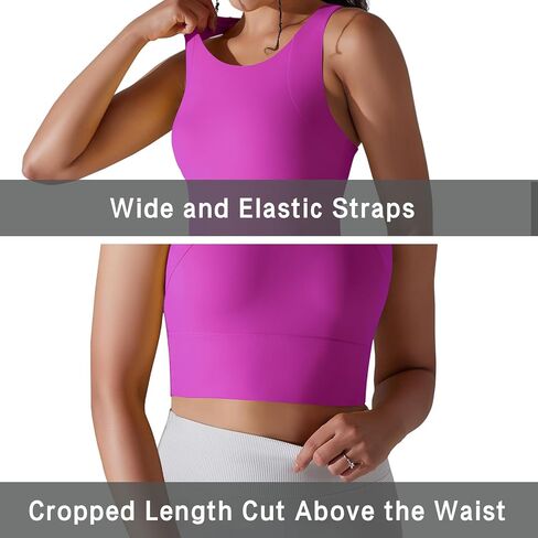 JBT Sports Bras for Women Padded High Support Longline Seamless Workout Tank Top Yoga Bra Workout Exercise Sport Bra in Saudi Arabia