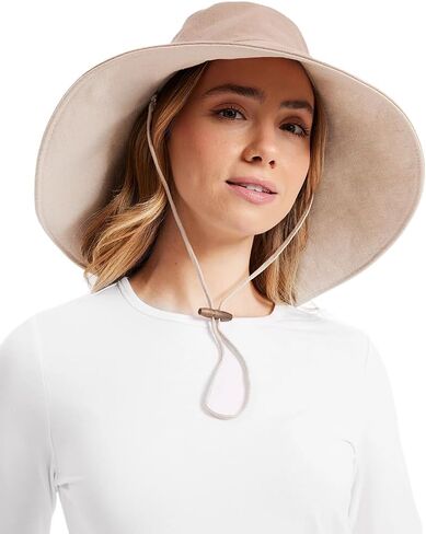 Solbari Ultra Wide Cotton Linen Hat UPF50+ Uv Protection, Sun Protective Hat LIGHT NATURAL in Saudi Arabia