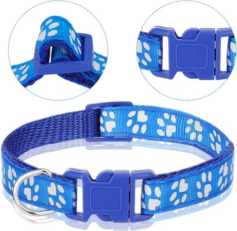 Puppy Collars-12 Pack Puppy Collars for Litter, Adjustable Puppy ID Collars Soft Nylon Whelping Collars for Newborn Litter Puppy Pets (Colorful Puppy Collars) in Saudi Arabia