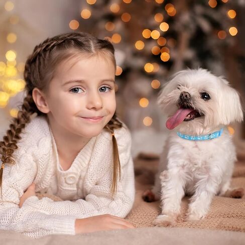 Puppy Collars-12 Pack Puppy Collars for Litter, Adjustable Puppy ID Collars Soft Nylon Whelping Collars for Newborn Litter Puppy Pets (Colorful Puppy Collars) in Saudi Arabia
