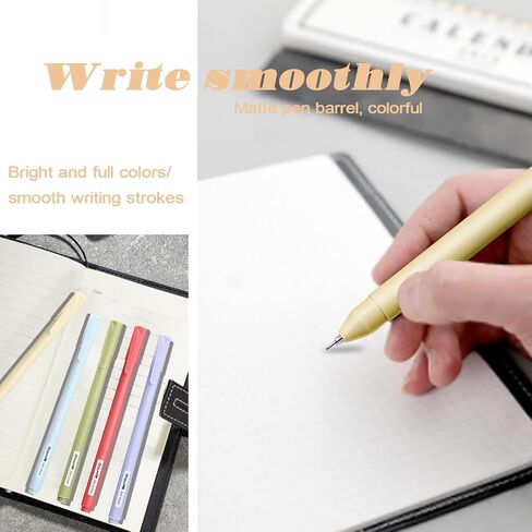 LIONSOUL 5 Pack Morandi Colored Gel Pen Ink Colors, Quick Dry Ink Pen Fine Point 0.5mm Smooth Writing for Journaling Writing Note Taking Coloring Art Office School Supplies (5014) in Saudi Arabia