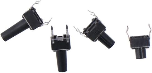 200Pcs Tactile Push Button, Micro Momentary Switch, Mini 6x6mm Pushbutton Switches, 4 pin Touch Switch Assortment Kit for Breadboard Arduino PCB in Saudi Arabia