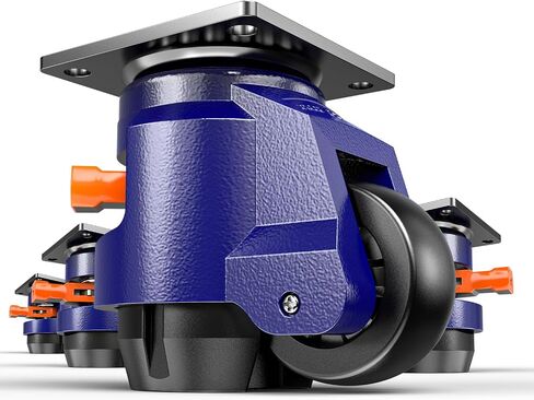 Leveling Casters with Ratchet Handle Design Total Capacity 440Lbs Heavy Duty Casters Set of 4 Industrial Casters with Adjustable Leveling Pads in Saudi Arabia