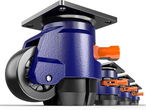 Leveling Casters with Ratchet Handle Design Total Capacity 440Lbs Heavy Duty Casters Set of 4 Industrial Casters with Adjustable Leveling Pads in Saudi Arabia