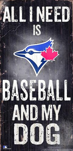 Fan Creations MLB Toronto Blue Jays للجنسين Toronto Blue Jays Baseball وMy Dog Sign، لون الفريق، 6 × 12 in Saudi Arabia