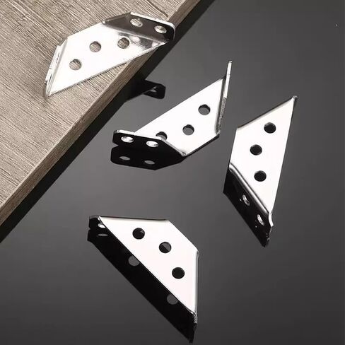 Furniture Corner Connectors 90 Degree Angle Brackets Stainless Steel Corner Braces Pack of 12 in Saudi Arabia
