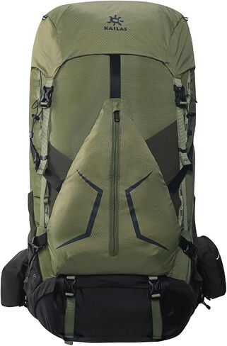 KAILAS RIDGE III 65+5L Unisex Adult Trekking Bacpack Waterproof Backpacking for Travelling Camping (M, Black) in Kuwait