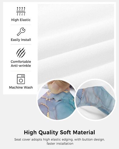 Turquoise Marble Computer Office Chair Cover Abstract Pink Purple Blue Marble Stretchable Chair Covers Universal Desk Rotating Chair Slipcovers Washable Spandex Chair Seat Protectors in Saudi Arabia