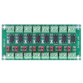 8 Channel Optocoupler Isolation Board, PCB Driver Photoelectric Isolated Module Opto Isolator Module 3.6 to 30V Output Voltage Converter Adapter