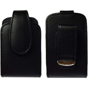 Premium Classic Style Pouch case with Belt Clip for Tandem Diabetes Care T:Slim G4 Pump (T:Slim G4 Insulin Pump) (Vertical/Black/1)