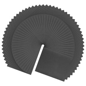 HARFINGTON 25pcs Sandpaper 120 Grit 9 x 11 Inch C-Weight Backing Silicon Carbide Abrasive Wet Dry Sanding Sheets for Wood Finishing, Metal Sanding, Automotive Polishing