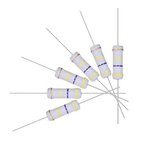 uxcell 30Pcs 470K Ohm Resistor, 2W 5% Tolerance Metal Oxide Film Resistors, Axial Lead, Flame Proof for DIY Electronic Projects and Experiments