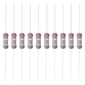 YOKIVE 100 PCS Carbon Film Resistors, 1W 0.22 Ohm 5% Tolerances Resistor, Good for DIY Electronic Projects (4 Color Band, 2.36x0.14-Inch)
