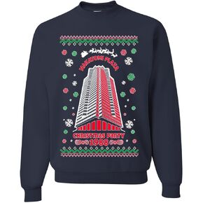 Wild Bobby Season's Greeting From Nakatomi Plaza Ugly Christmas Sweater Crewneck Graphic Sweatshirt
