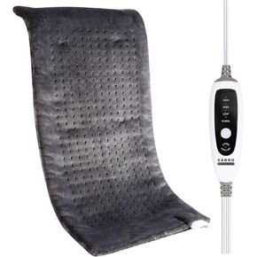 Heating Pad for Back,4lb Weighted Heating Pads for Pain Relief &Cramps,Gifts for Women, Men,12 * 24 King Size with 4 Heating Setting,2H Auto Off,Dry Moist Heat,Machine Washable,Purple