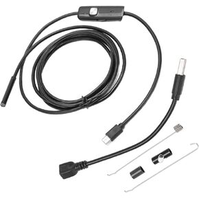 AN97‑5.5 Endoscope Industrial Endoscope Camera USB Port with 5.5mm Lens IP67 70° 1/9 inch Sensor Viewing Angle for Industrial Overhaul((1M))