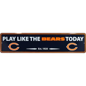 NFL Chicago Bears Street Sign Wall Plaque