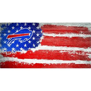 Fan Creations NFL Buffalo Bills Unisex Buffalo Bills Flag Sign, Team Color, 6 x 12