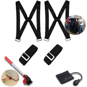 KIT Furniture Shoulder Dolly Moving Straps - 2 Person Lifting and Moving Anti-Slip Adjustable Straps for Move and Carry and Secure- Appliances, Heavy Items Without Back Pain, Hold Up to X lbs