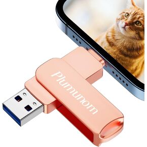 32GB Flash Drive for iPhone Photo Stick,Photo Stick for iPhone Flash Drive for Save More Photos and Videos,Free Up Device Storage Space iPhone Memory Stick Compatible with iPhone/Android/PC.