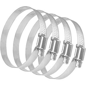 4 قطع 3 بوصة خرطوم مياه من الفولاذ المقاوم للصدأ، نطاق تثبيت قابل للتعديل 72-95 مم، مشبك خرطوم ترس دودي لأنابيب التجفيف، السباكة، السيارات والتطبيق الميكانيكي in Kuwait