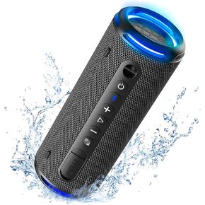 Tronsmart T7 Lite 24W Ultra Portable Bluetooth Speaker, Punchy Bass, 3 Lighting Modes, 24H Playtime, IPX7 Waterproof, Wireless Stereo Pairing, Bluetooth 5.3, for Home Outdoor Travel (Deep Blue) in Kuwait