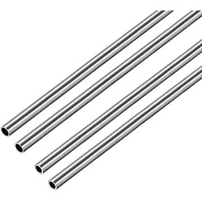 uxcell 304 Stainless Steel Tube, 3mm OD 0.2mm/0.4mm Wall Thickness 250mm Length Pack of 4